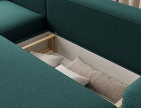 Ъглов диван Luxora-Зелен-ляв