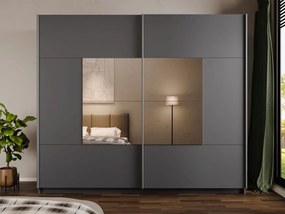 Гардероб Boston 250 плъзгащ-Графит