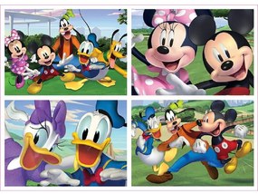 Educa - Детски пъзел Mickey и приятели 4бр 18627