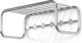 Метална стенна закачалка в сребрист цвят с рафт 72 cm Retro – Spinder Design