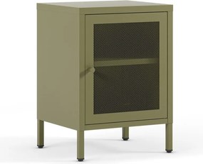Зелено нощно шкафче Fayna – Marckeric