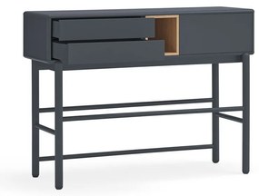 Тъмно сива конзолна маса 35x120 cm Corvo - Teulat