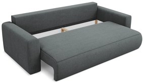 Тъмносив разтегателен диван с място за съхранение 238 cm Kapua – Makamii