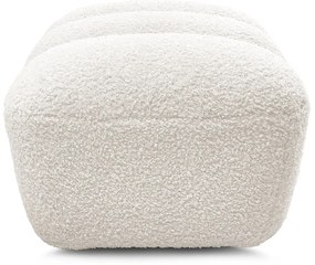 Бяла табуретка от прежда с примки от букле Hippolyte – Bobochic Paris