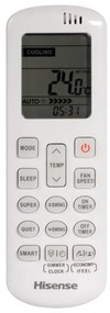 Инверторен климатик Hisense Energy SE KA25MR0E, 9000 BTU, 14 м2, А+++/А++, Wi-Fi, Гласово управление, Бял