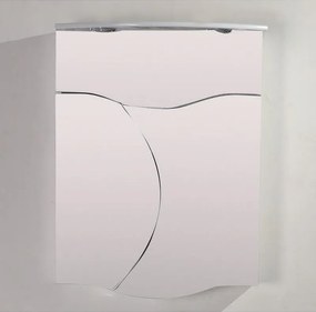 Огледален PVC шкаф ICMC 8560 UP, 60x15x80см