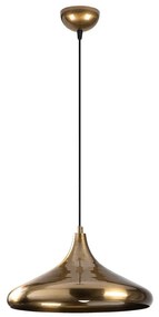 Висящо осветително тяло в златисто с метален абажур ø 35 cm Berceste – Opviq lights