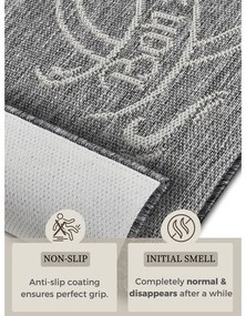 Сиво-бежов килим 92x150 cm Cucina – Hanse Home