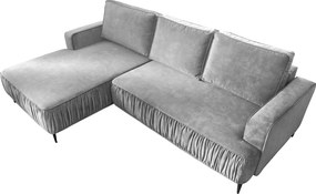 Ъглов диван Lavar-Сиво-Ляв