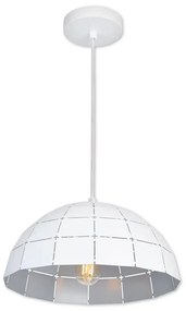Top Light Apolo 40B - Пендел 1xE27/40W/230V бял/сребрист