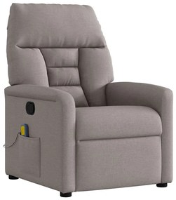 4015559 vidaXL Масажен наклоняем стол, таупе, текстил