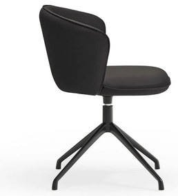 Черни тапицирани трапезни столове в комплект 2 бр. Add – Teulat