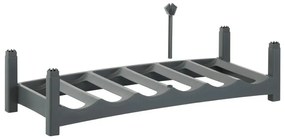 Сива пластмасова стойка за вино Vario - Rotho