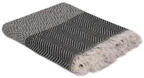 Черно/бежово покривало за легло 170x210 cm Etnik – Mijolnir