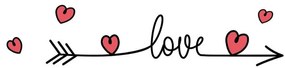 Декоративни стикери за стена Love S
