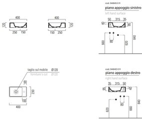 Мивка Kube-x GSI white-Length 40 cm