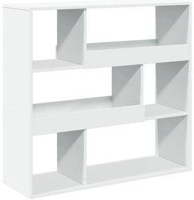 854436 vidaXL Библиотека/разделител за стая, бяла, 100x33x94,5 см