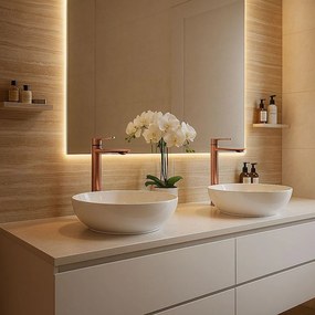 Смесител за мивка REA Storm COPPER BRUSH High