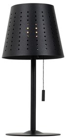 Комплект от 2 настолни лампи черни с LED 3-степенна димираща презареждаща и слънчева - Ferre