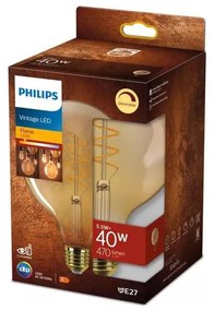 LED Димируема крушка VINTAGE Philips G125 E27/5,5W/230V 2200K