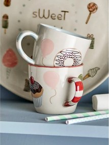 Кремави глинени детски чаши в комплект 2 бр. 200 ml Darby – Bloomingville Mini