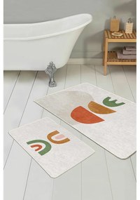 Бежови килими за баня в комплект 2 бр. 60x100 cm – Mila Home