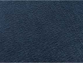 Тъмносин шенилов диван за ежедневно спане/сгъваем 240 cm Hugo – Bobochic Paris