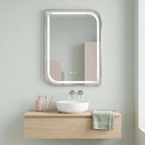 Огледало LED ZONE 80x60 BRUSH NICKEL