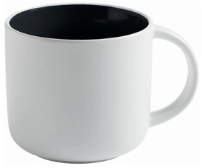 Бяла порцеланова чаша с черна вътрешност Maxwell &amp; Williams Tint, 440 ml - Maxwell &amp; Williams