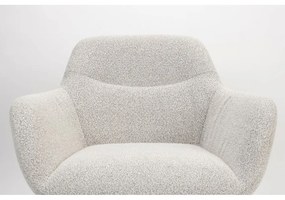 Бяло кресло от букле Dude – White Label