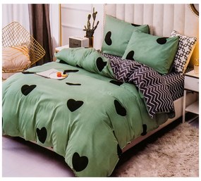 Двулицево спално бельо MarketVarna, 4 части - Модел V10616