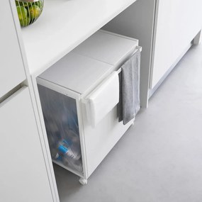 Бяло метално кошче за рециклиране Tower – YAMAZAKI