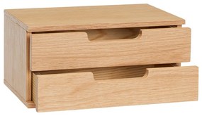 Висящо нощно шкафче с рафтове от дъб в естествен цвят AtHand - Hübsch