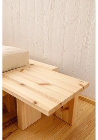 Кафяво нощно шкафче от масивен бор Japan – Karup Design