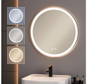 Brilagi-LED Димиращо подгряващо огледало с подсветка ALU PRO LED/18W/230V Ø60 cm IP44 матов хром