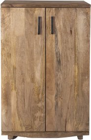 Шкаф за вино от масивно манго в естествен цвят брой бутилки 12, 74x122x46 cm Bombay – Interia Home &amp; Living