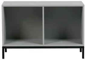 Сив модулен шкаф за книги от борова дървесина 81x41 cm Vt - vtwonen