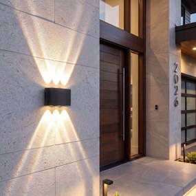 Фасадна лампа Аплик LED JNH040-6G Black