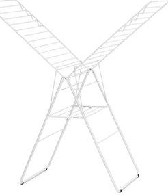 Сушилник за дрехи Brabantia Hangon 1004167, 25 м, 8 закачалки, Регулируем, Заключване за деца, Бял