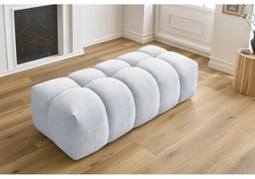 Светлосива табуретка за крака Mont-Blanc - Bobochic Paris