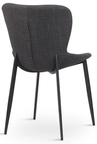 Тъмносив трапезен стол Ross – Unique Furniture