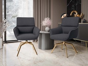 Стол Bueron Muz 2бр-Черно - Злато