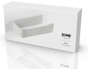 Бял стенен метален държач за тоалетна хартия Ume – Zone