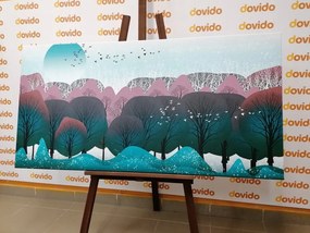 Картина на платно – Модерно изпълнение на джунгла