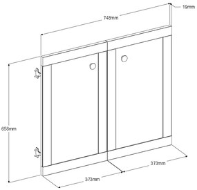 Комплект вратички за библиотеката Soria
