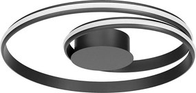 Redo 01-4359 - LED димируемо таванно осветително тяло TORSION LED/40W/230V черно