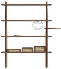 Кафява модулна система от рафтове от дъб 110x148 cm Stories - UMAGE