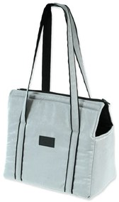 Светлосива чанта за транспортиране за куче Dog Fantasy Platinum – Plaček Pet Products