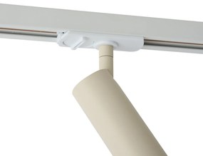 Модерен бежов прожектор за 1-фазна релсова система GU10 35mm - Iconic Jeana Luxe