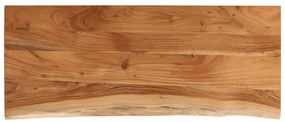 370253 vidaXL Плот за маса, 110x40x2,5 см, правоъгълен, акация масив, жив ръб